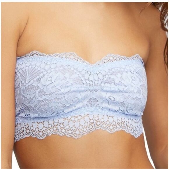 NWT Free People Lacey Looks Bandeau Bluemoon Quartz - Picture 4 of 11